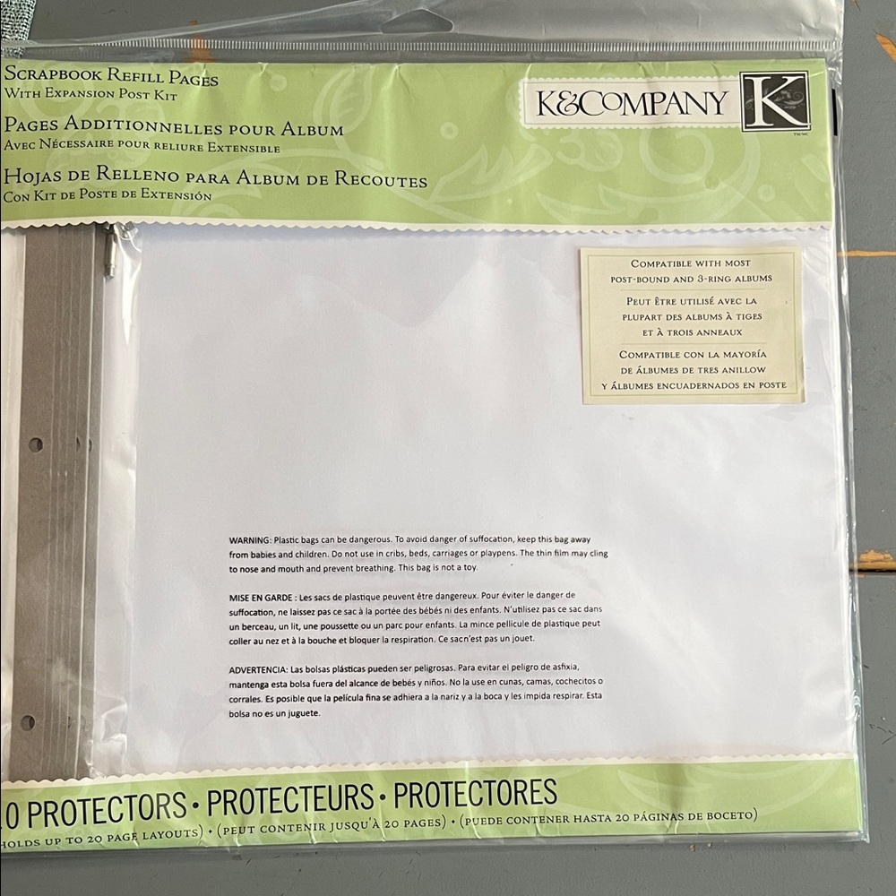 K&Company Scrapbook Refill Pages